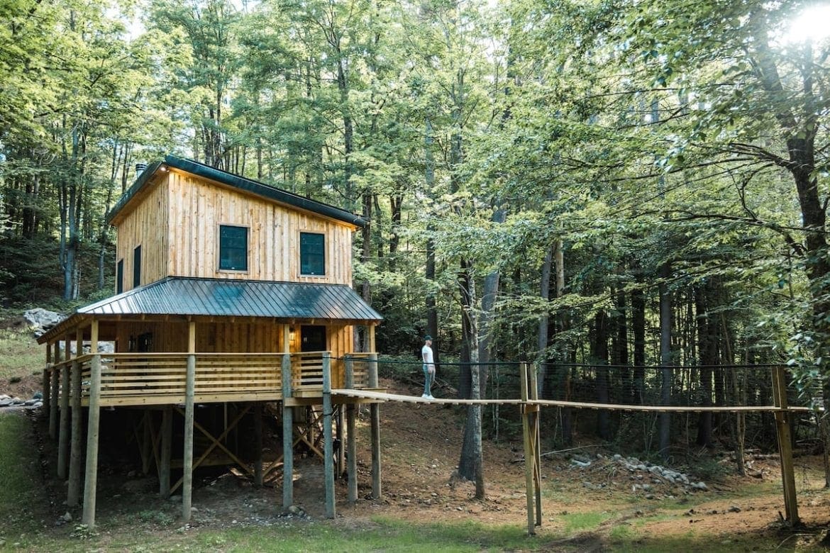 7 treehouses in upstate new york