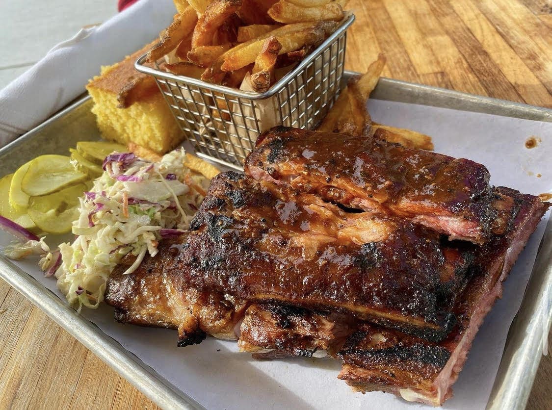 St. Louis style ribs from Surf in Rumson, NJ