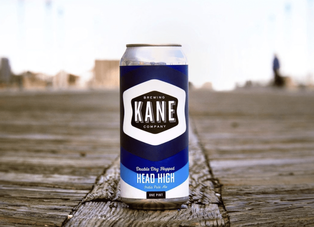 A can of Kane Head High beer