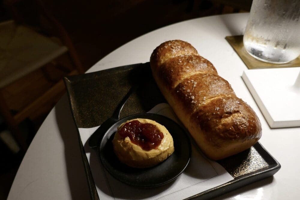 Bread service at Heirloom Asbury