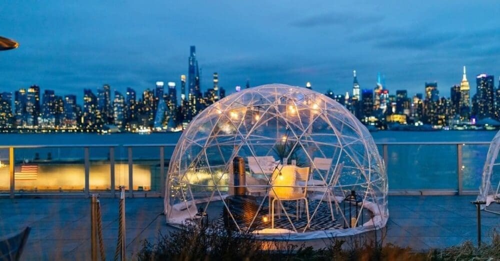 outdoor dining igloo nj