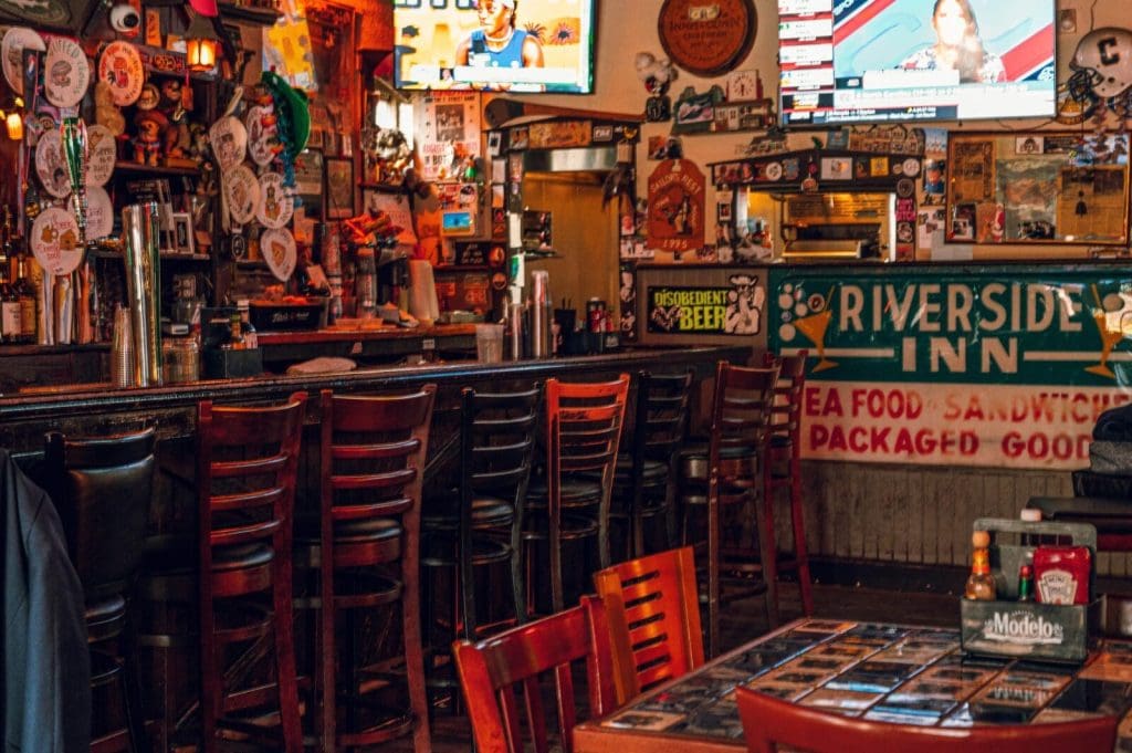 The interior of the Riverside inn in Cranford