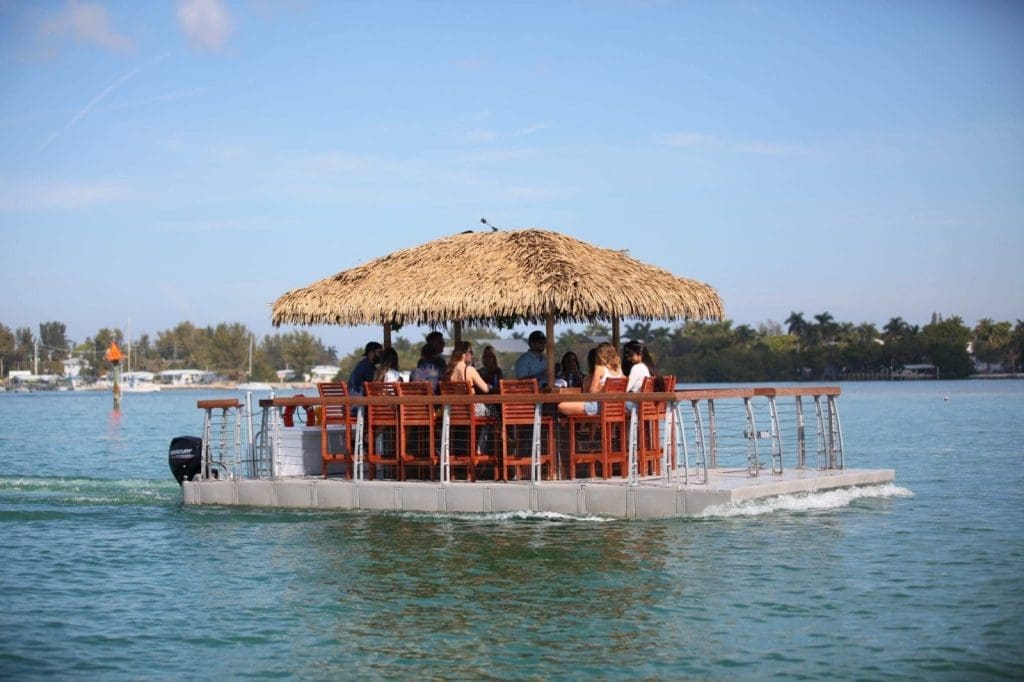 Pau Hana floating tiki boat bar in Ocean City New Jersey