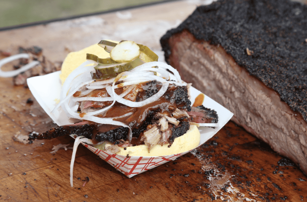 smoked brisket sandwich at BBQ & NJ Craft Beer Festival this Labor Day