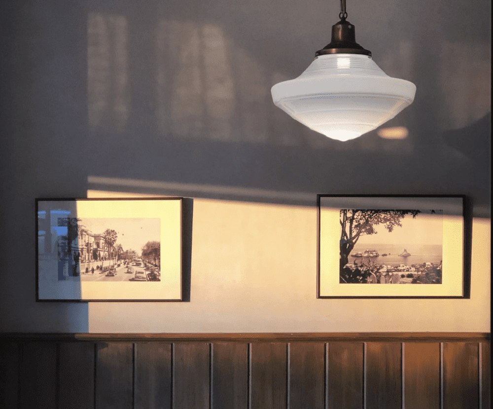 Wall art in the Zeppoli dining room 