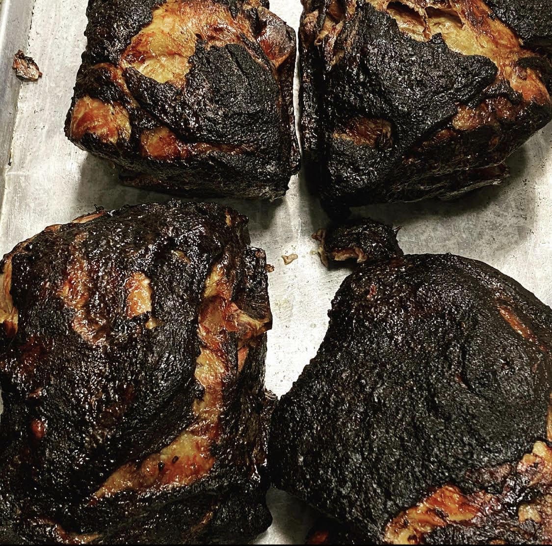 Dry rubbed smoked pork shoulder at Smoke BBQ in Audubon, NJ 