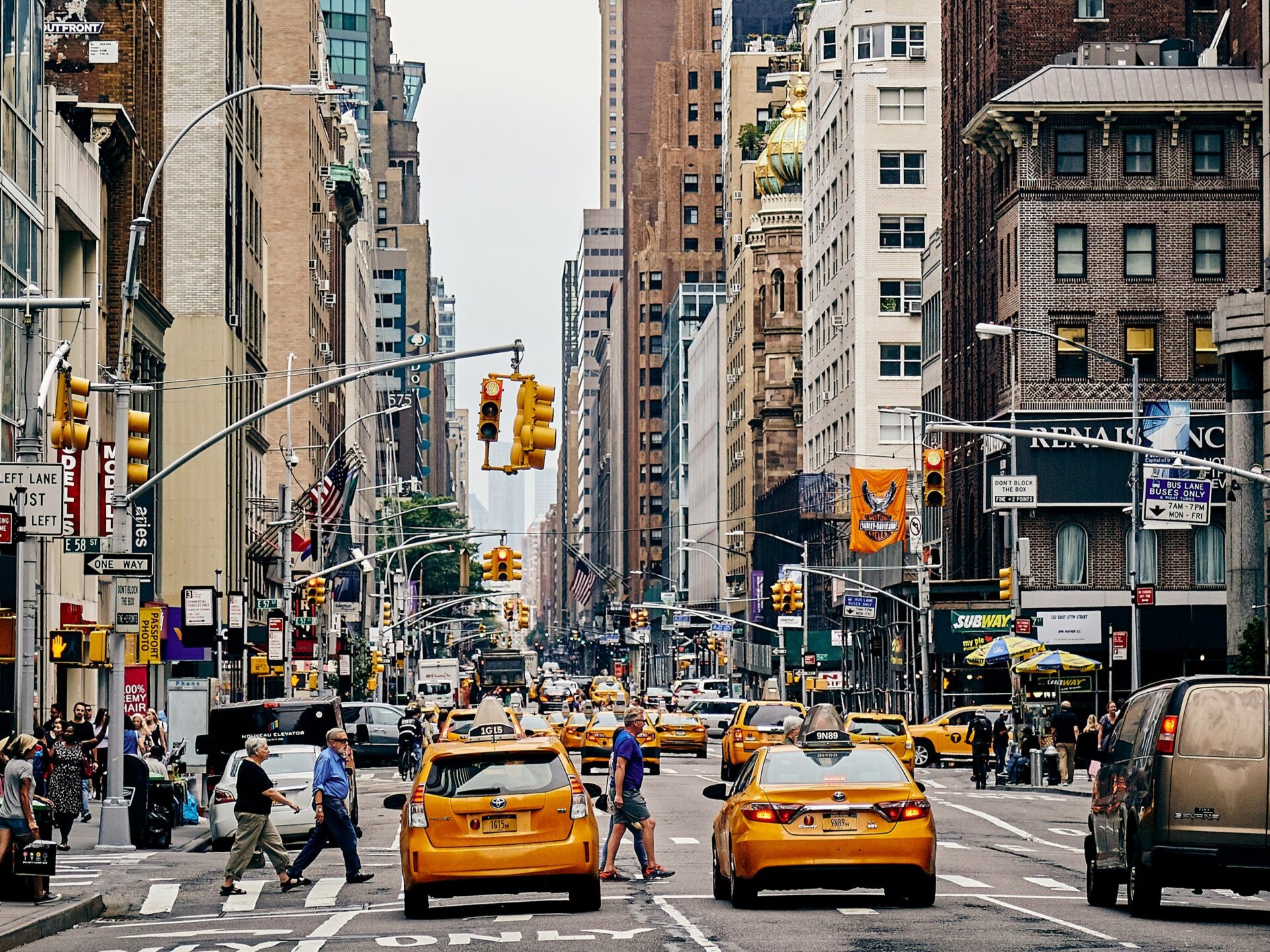 NYC during rush hour