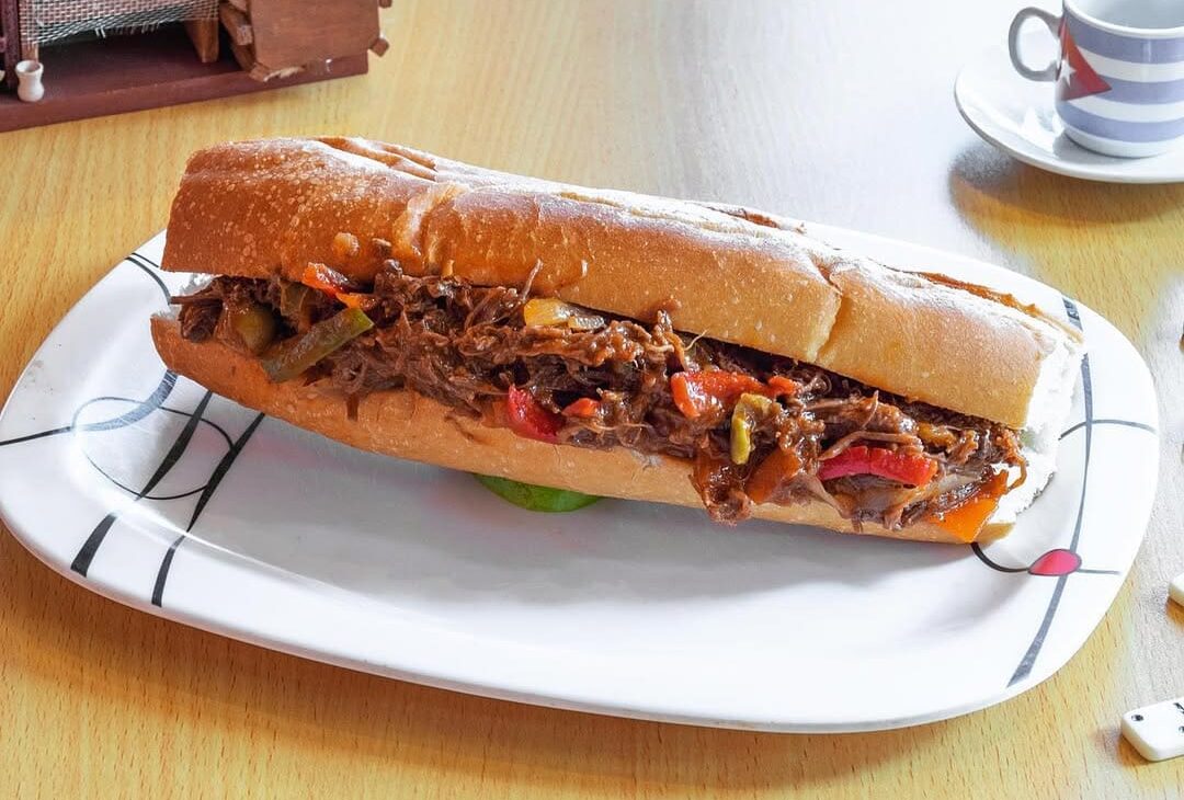 Ropa Vieja sandwich from Cha Cha Cha Cuban Cafe