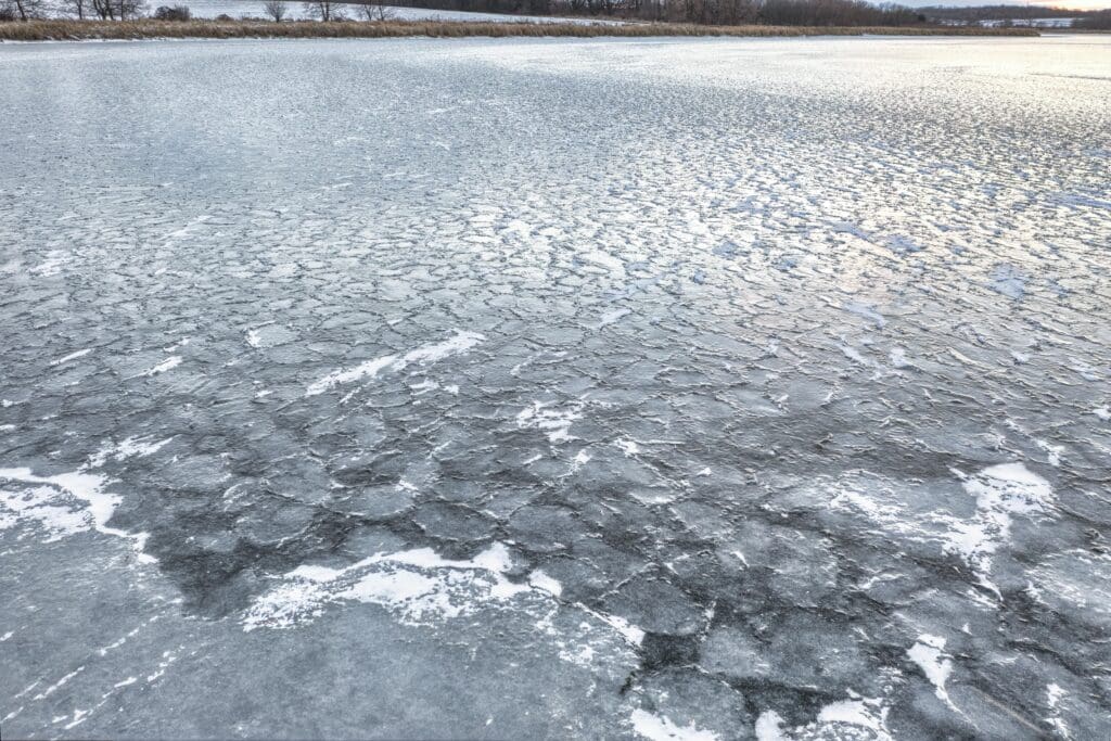 frozen lake