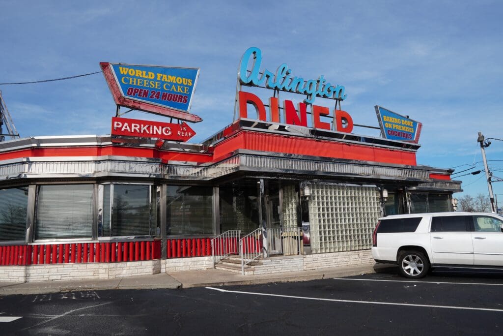 exterior of Arlington Diner - North Arlington, New Jersey
