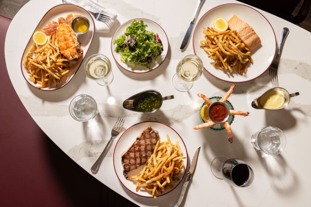 The food, Chez Frites | Grand opening at Chez Frites | Photos courtesy of STARR Restaurants
