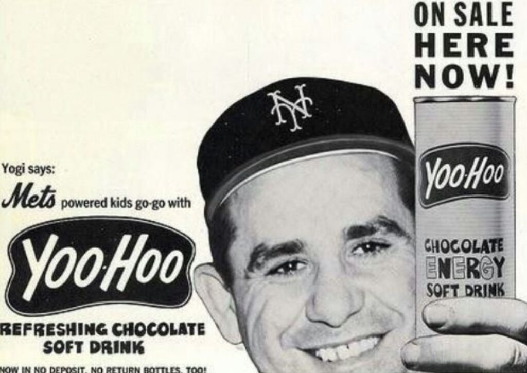 Yoo-Hoo Yogi Berra advertisement