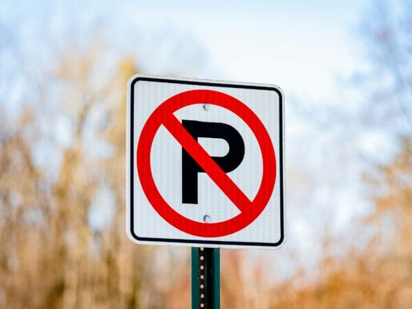No Parking sign - Automated parking camera in Hoboken