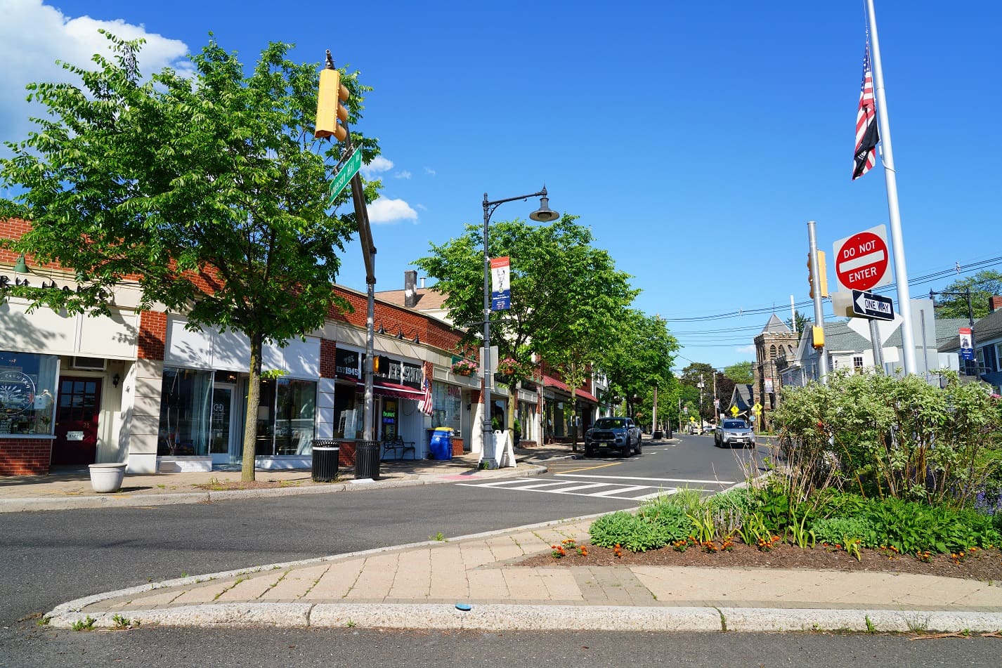 Aerial view of Lyons, New Jersey, ranked one of America’s richest small towns