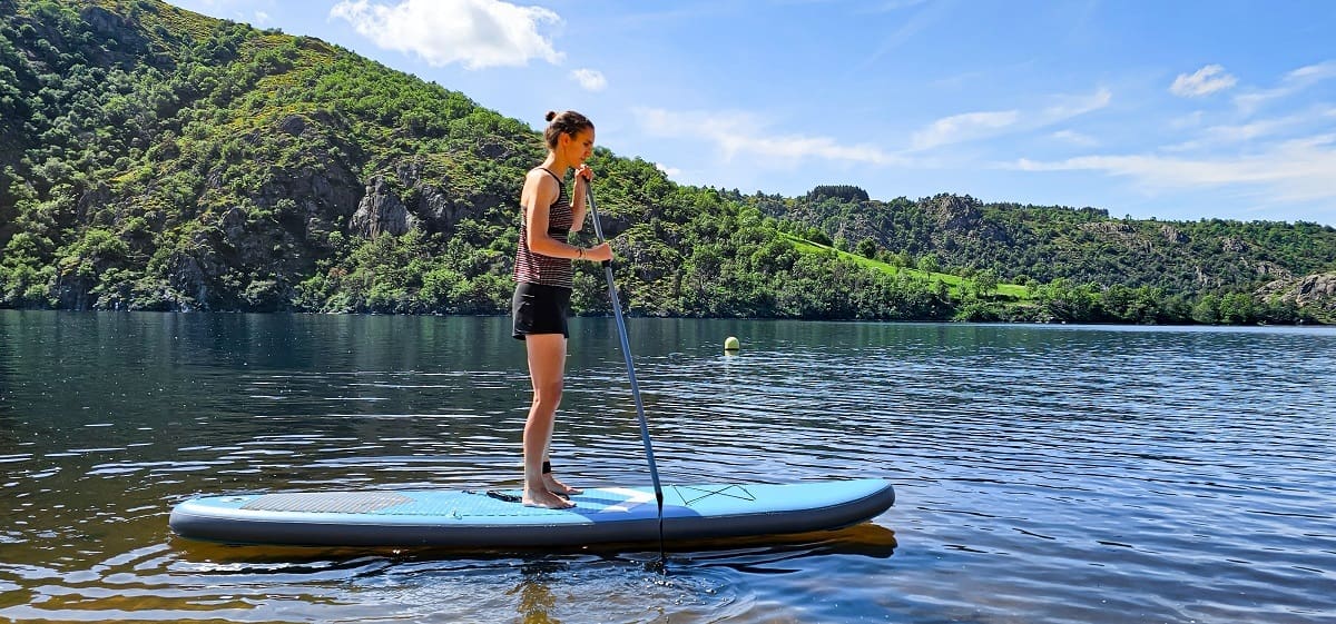 paddleboarding