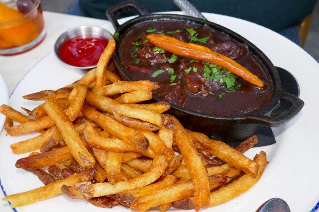 Flemish Carbonnade with French fries