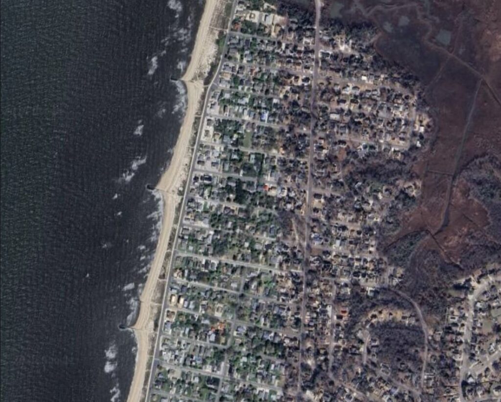 Modern day view of Cape May's whaling outpost | Google Earth