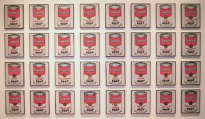 Campbell's Soup can art by Andy Warhol