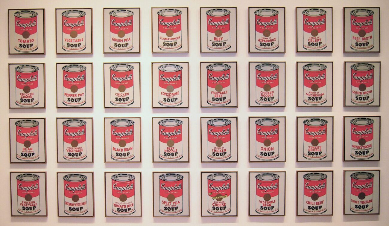Campbell's Soup can art by Andy Warhol