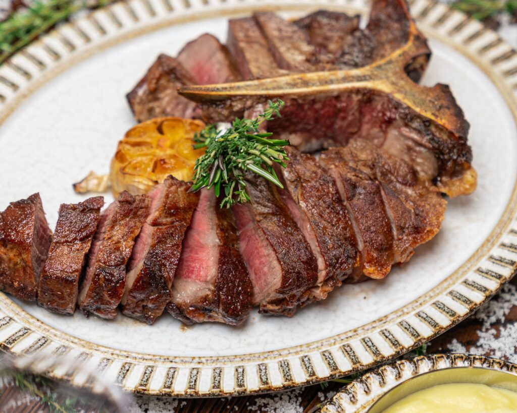 steak at Ember & Eagle