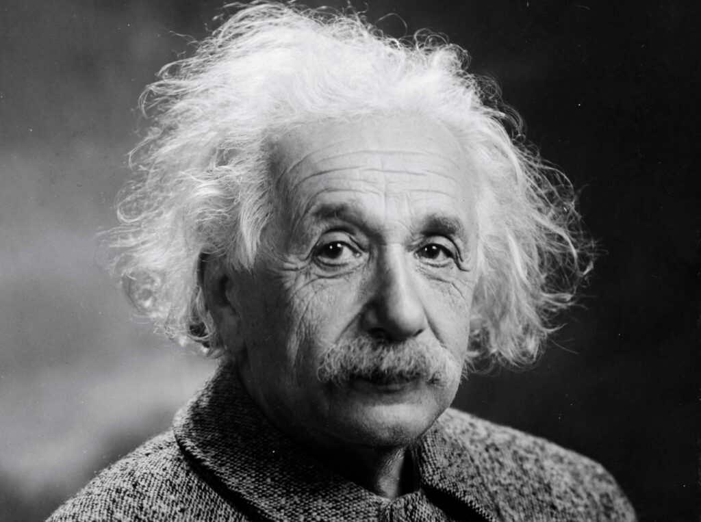 portrait of albert einstein