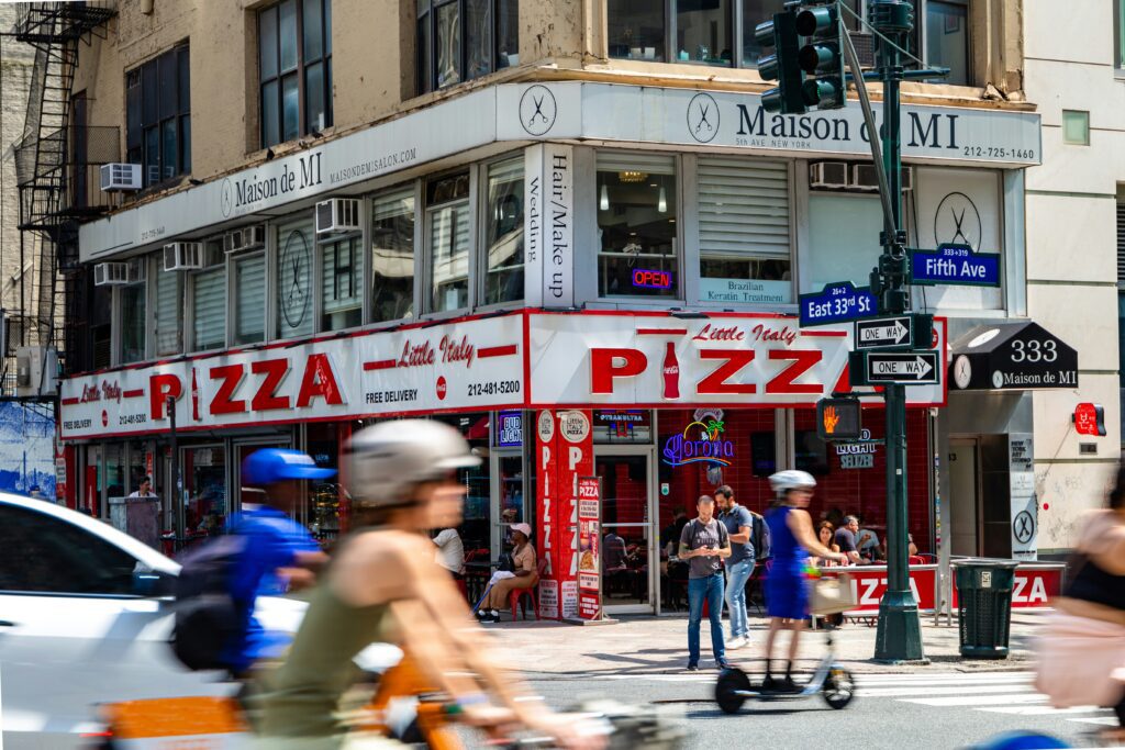 A pizzeria in New York City