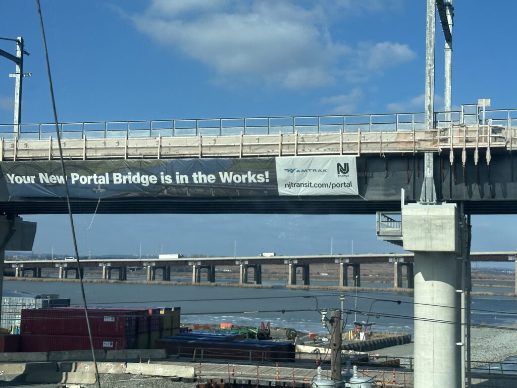Portal North Bridge replacement project in Kearny New Jersey over Hackensack River