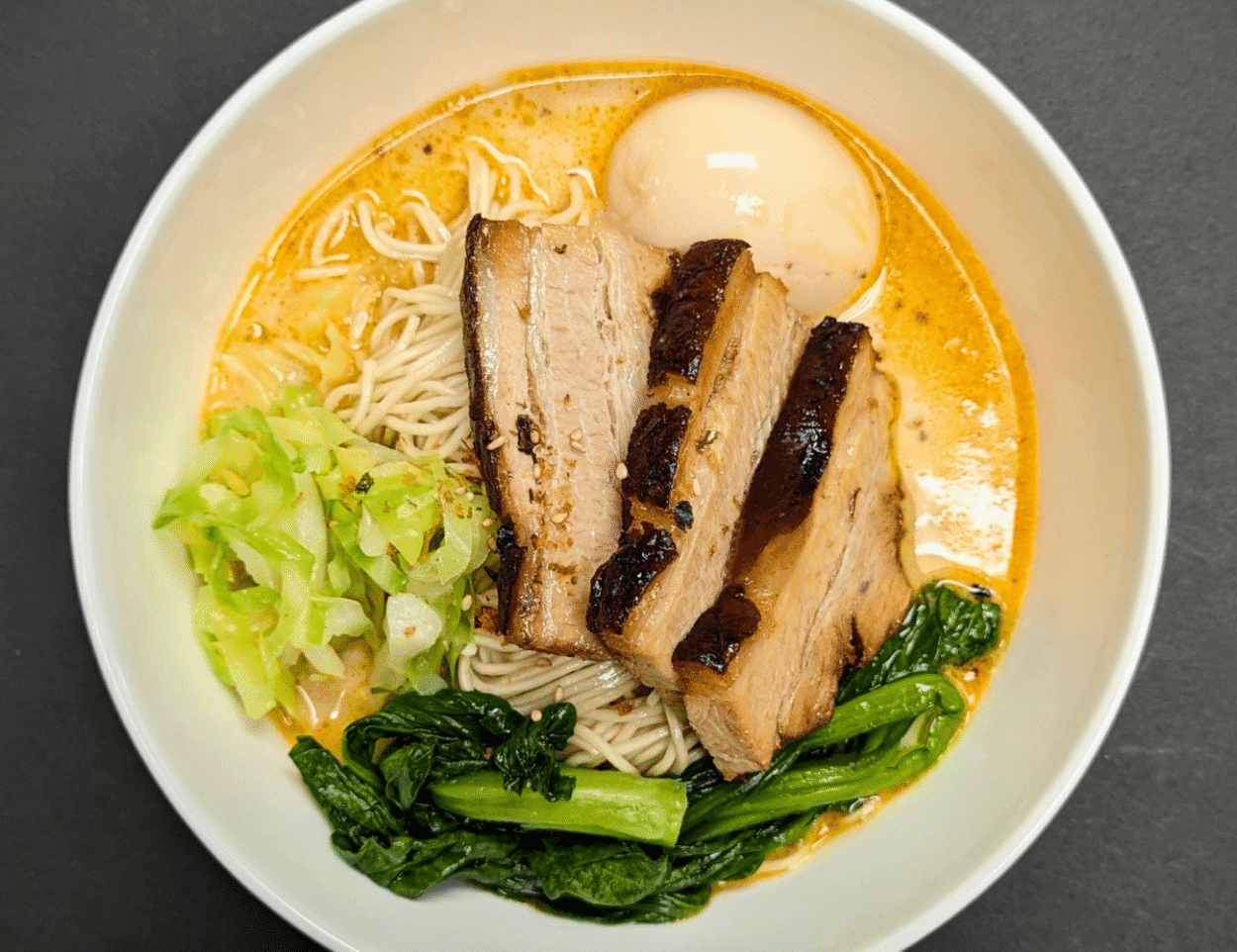 Tonkotsu ramen at Tenmomi Ramen in RUtherford, NJ