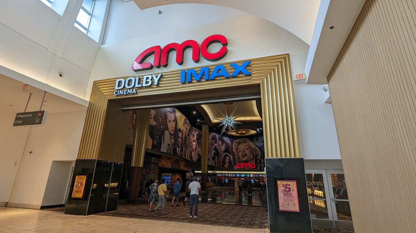AMC theaters at Garden State Plaza Mall in Paramus, NJ