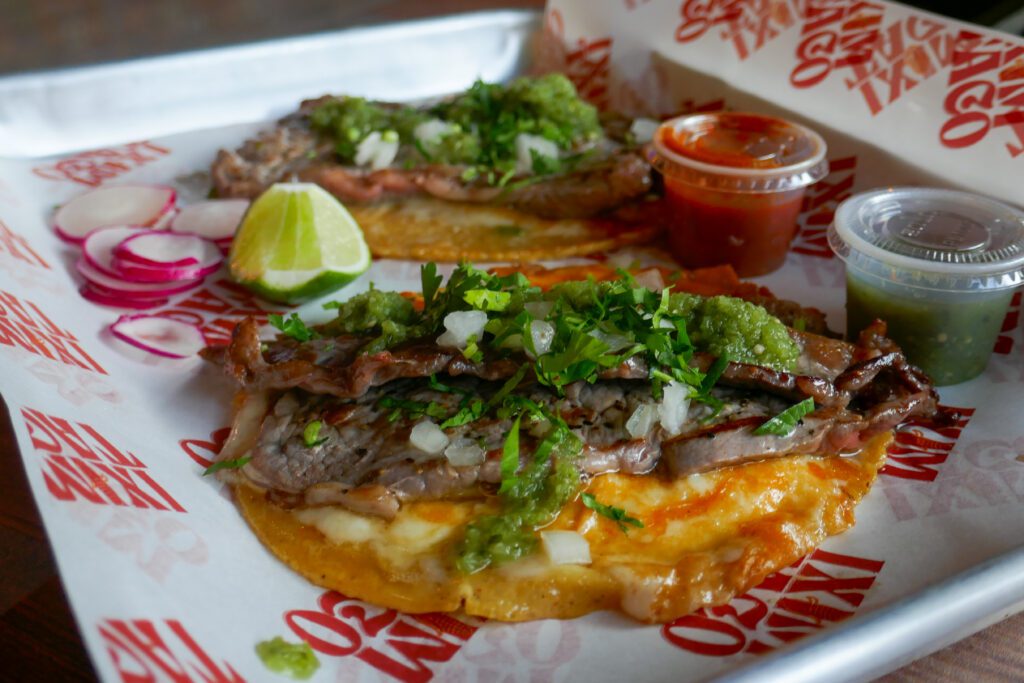 ribeye tacos at ixim taco in hackensack