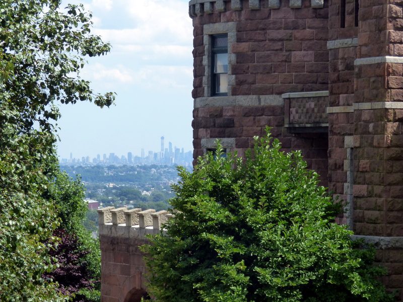 views of new york city at lambert castle in paterson, nj 