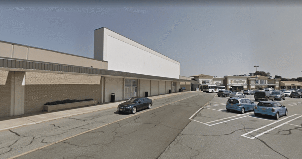 Empty storefront at Wayne's Preakness Shopping Center, which has remained largely vacant six years after redevelopment approval