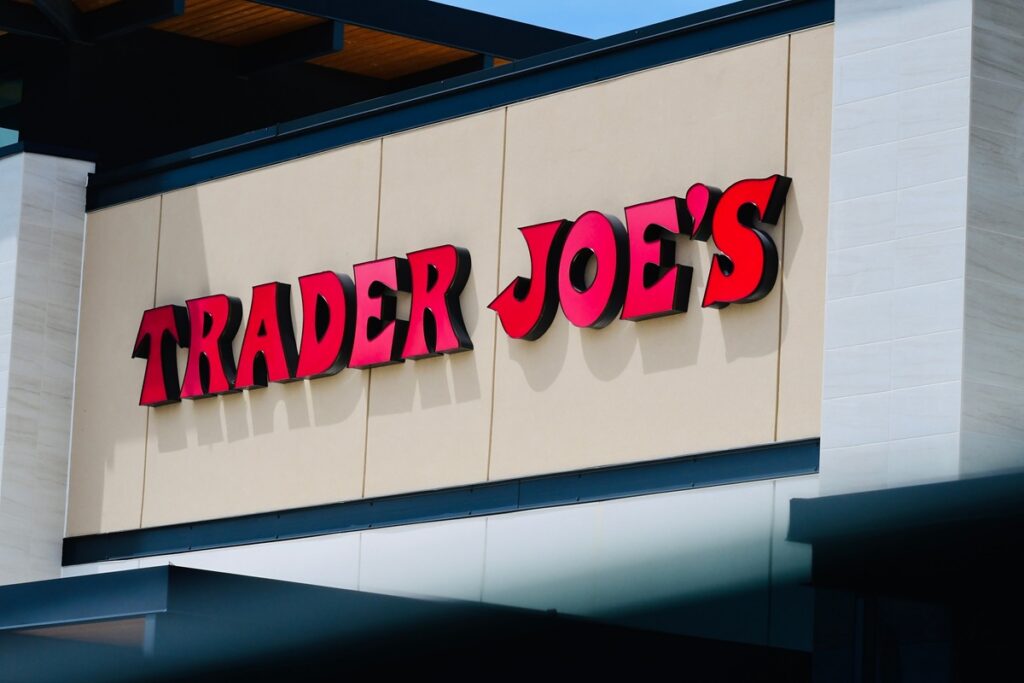 Trader Joe’s grocery store sign