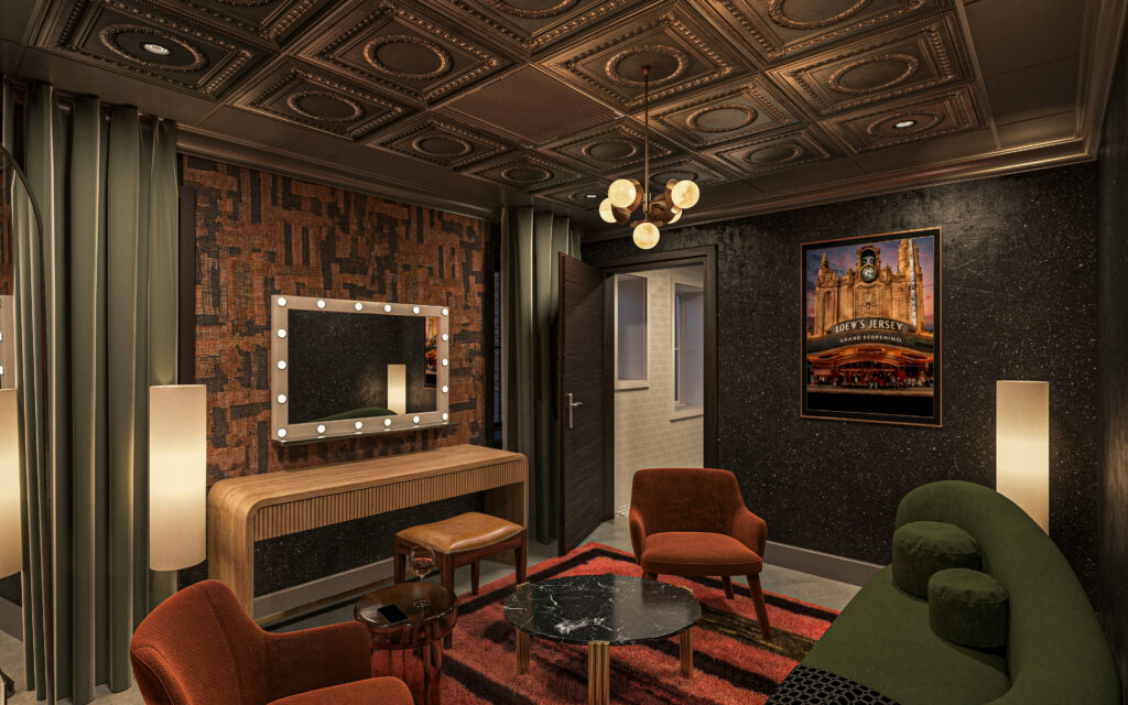 The star dressing room rendering