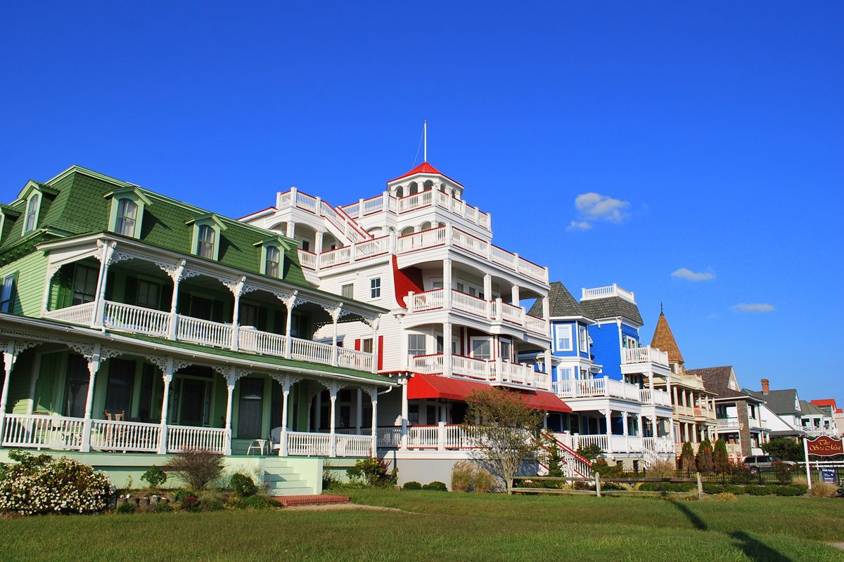 Colorful Victorian homes and bed and breakfasts along Beach Street in Cape May, New Jersey, one of USA TODAY's top small towns in the Northeast