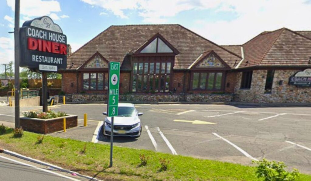 The exterior of Coach House Diner on Route 4 in Hackensack, New Jersey