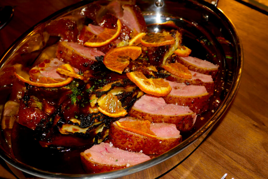 roast duck served for 2