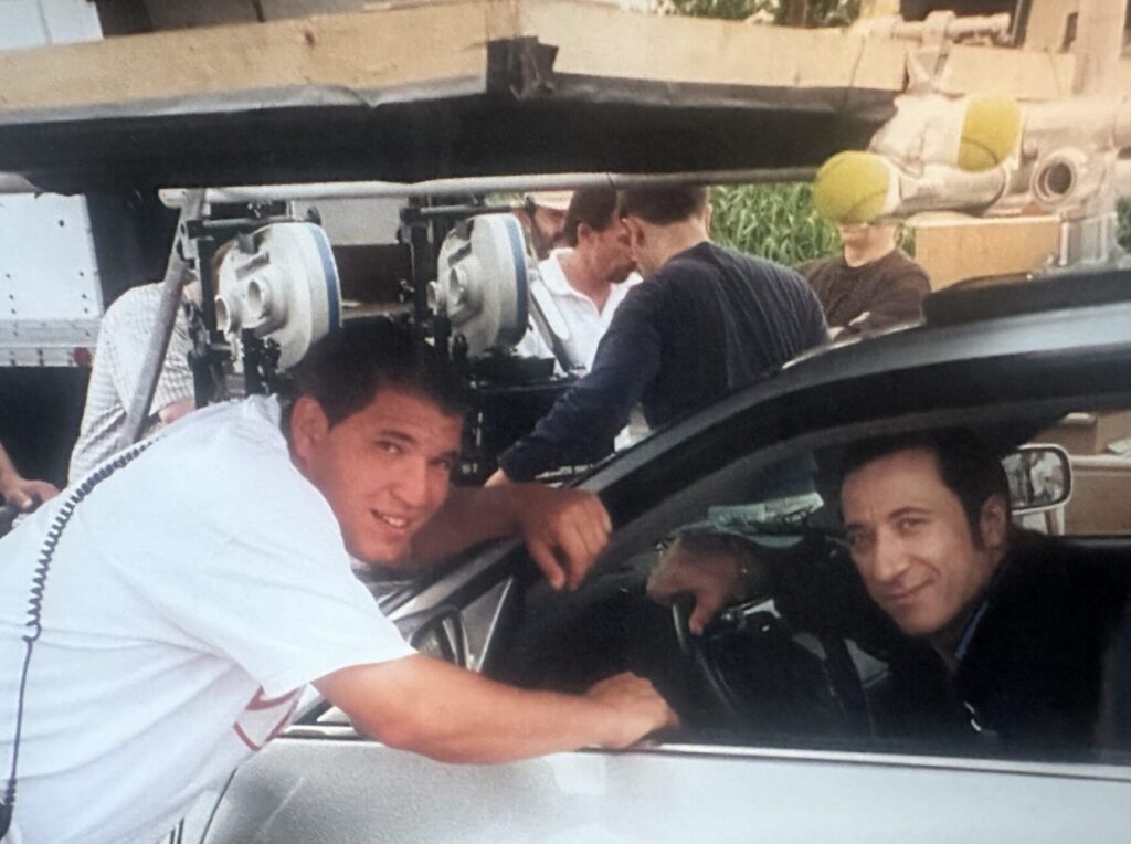 Dave Cat poses for a picture with Federico Castelluccio, who plays Furio on The Sopranos