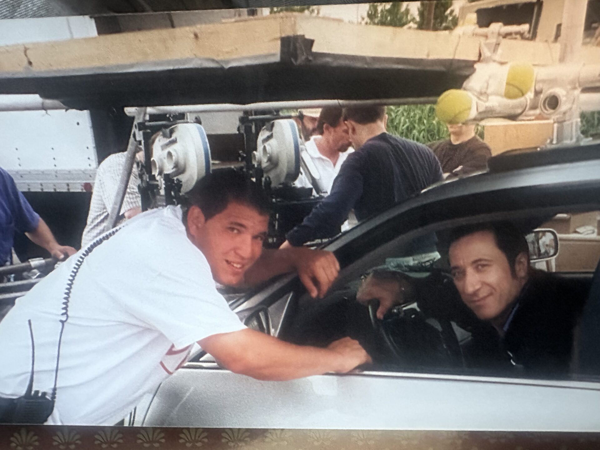 Dave Cat poses for a picture with Federico Castelluccio, who plays Furio on The Sopranos