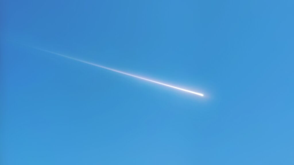 A fireball streaking across the sky over New Jersey on April 7, 2026