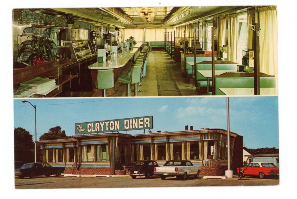 Postcard of The New Clayton Diner