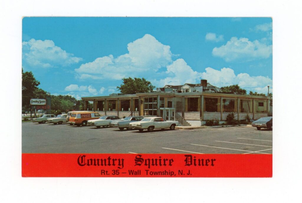 Postcard of Country Squire Diner, Wall