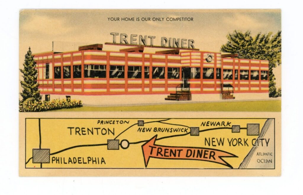 Trent Diner postcard