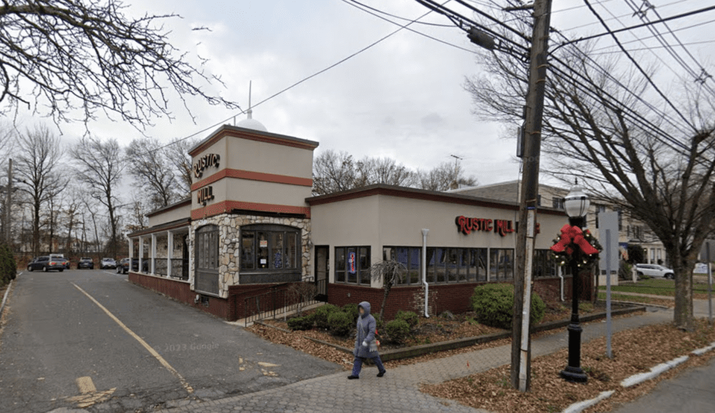 The exterior of the Rustic Mill Diner & Pancake House in Cranford, New Jersey