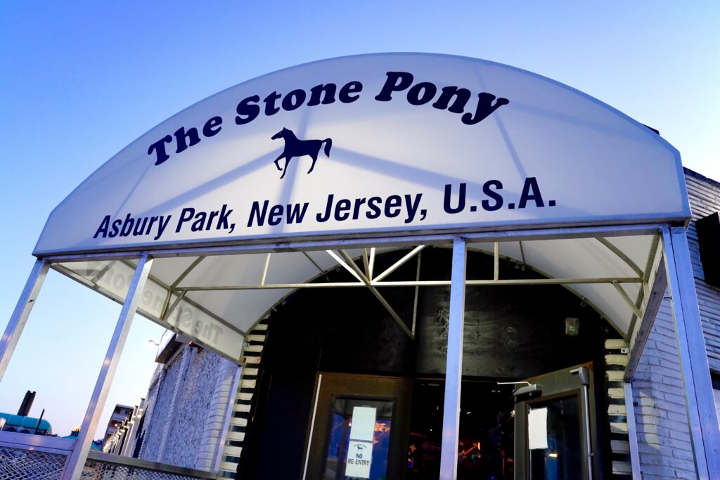 The entrance to The Stone Pony music venue in Asbury Park, New Jersey