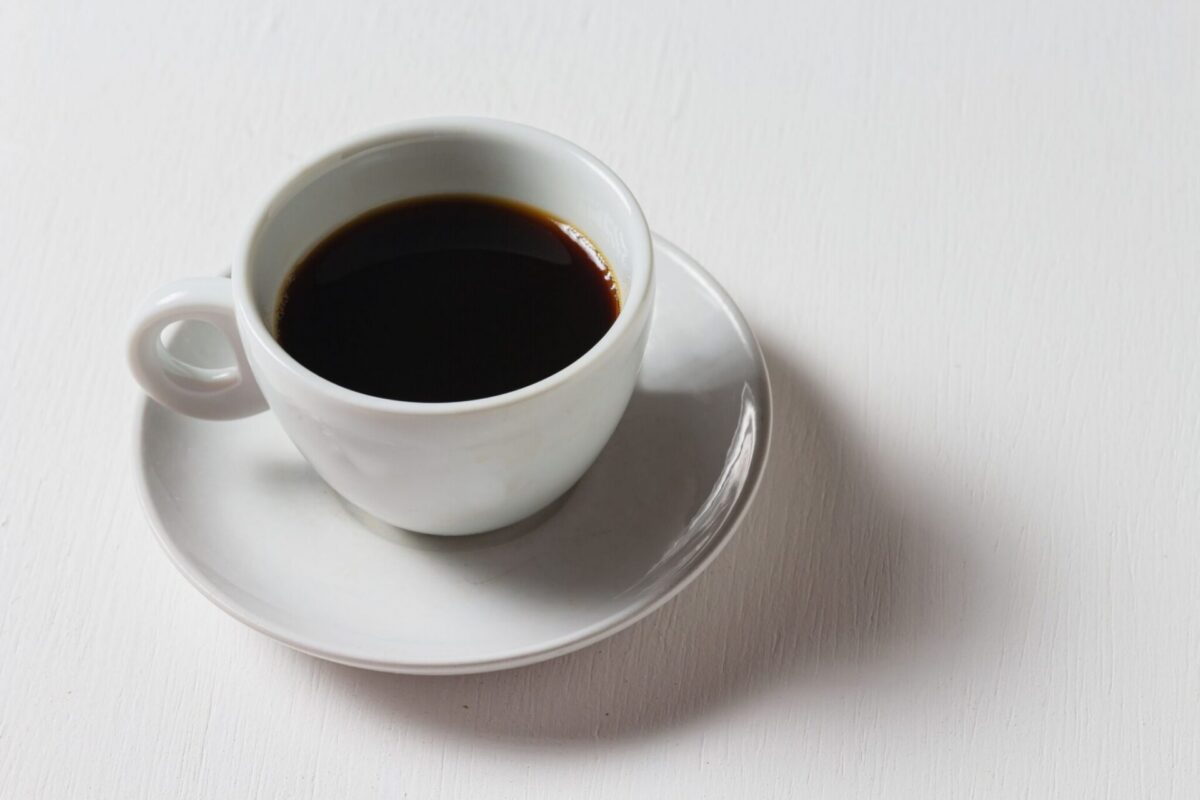 A cup of black coffee, representing the Brooklyn Roasting Company cold brew recall over botulism risk