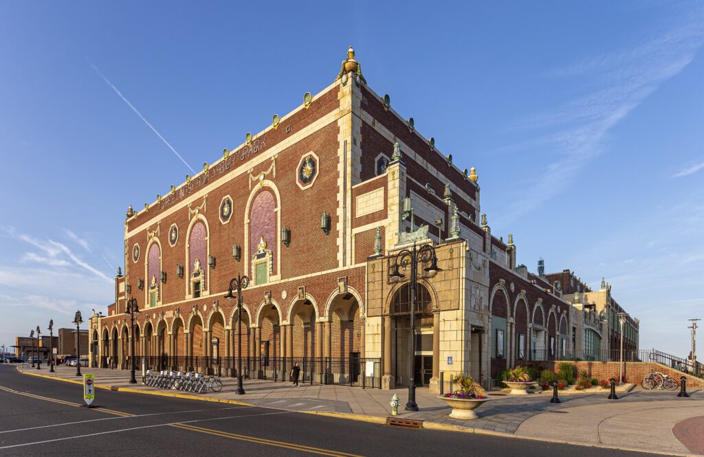 The entrance to Asbury Park's historic Convention Hall, set for a $75 million restoration