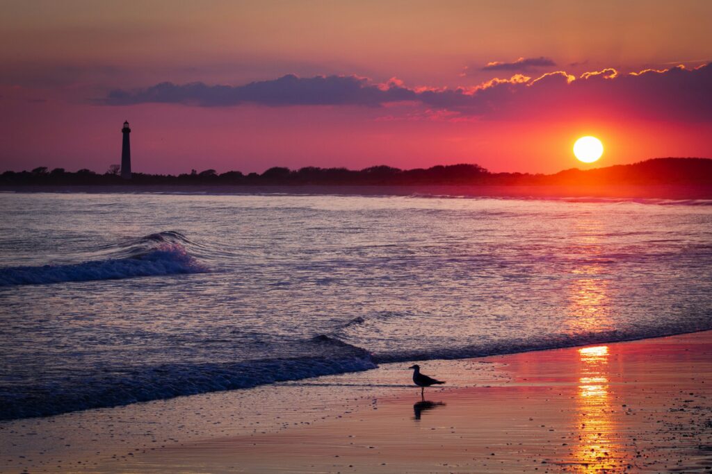 The Cape May, New Jersey beach and boardwalk, now subject to a new curfew for minors