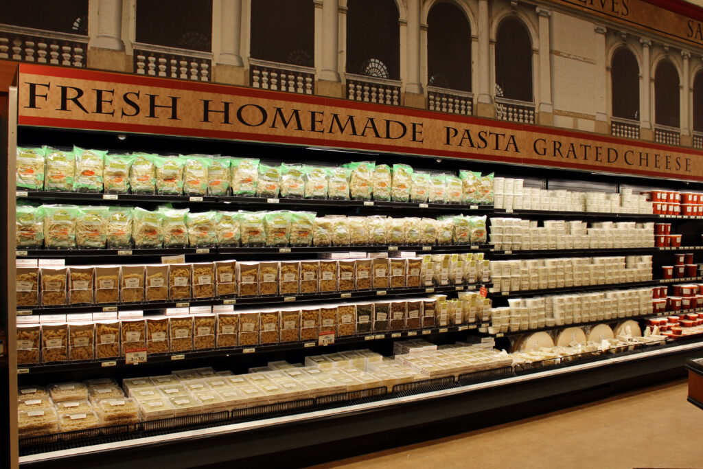 A display of fresh homemade pasta at Uncle Giuseppe's Marketplace, opening its first South Jersey location in Moorestown