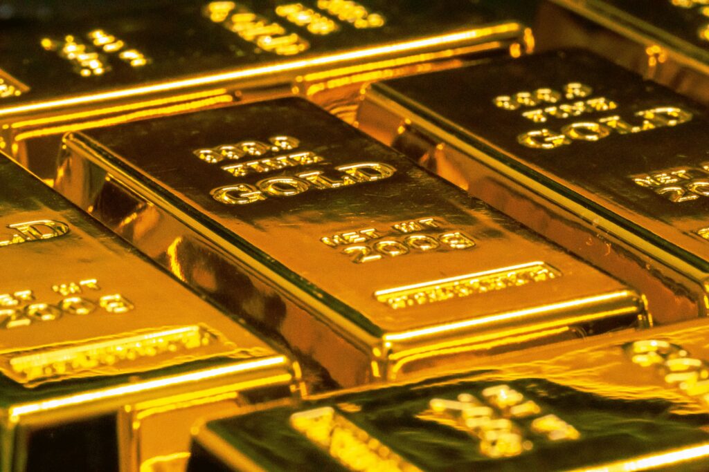 Gold bars, similar to those used in the $250 million scheme targeting senior citizens